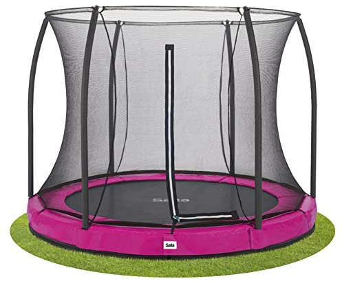 Salta Comfort Edition Ground - Bodentrampolin mit Sicherheitsnetz - ø251cm - Rund - Pink
