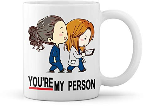 Greys Anatomy You Are My Person Blanco taza Mug