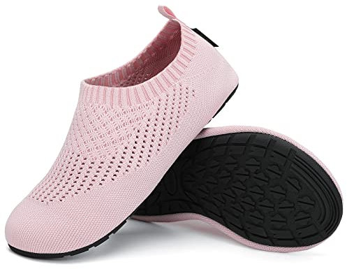 SAGUARO Pantofole Casa Uomo Donna Ciabatte Antiscivolo Comode Slipper Traspirante Leggere, Rosa antico 36/37EU
