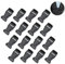 ZWZNBL 16 Stück 20mm breite Gurtschnallen, schwarze Kunststoff-Ersatzschnallen, Rucksackschnallen, Clip-Schnallen, geeignet für die Schnallenpflege von Gepäckgurtverschlüssen.