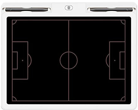 RoseFlower Taktikmappe Fußball, Professional Elektronisches Fussball Taktiktafel Football Coach Board mit Aktualisiert Flexiblem LCD Schreibtafel und Stifte - Ideal für Taktiken und Spielanpassungen