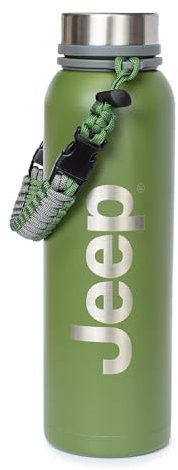 Jeep H2go Thermobecher, doppelwandig, Edelstahl, Lasergravur, 900 ml
