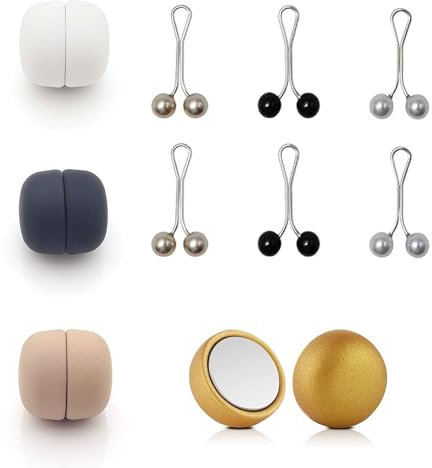 JDCMEI 10 Pièces Épingles Magnétiques pour Hijab Femmes, Épingle Magnétique Colorés Broche Aimantée Écharpe Multi-usages Broche Aimantée Épingle de Magnétique pour Femmes Hijabs Écharpes Vêtements