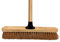 18” Indoor Soft Broom Sweeping Brush with Wooden Handle Natural Coco Bristles Indoor Floor Brush with Durable Support Bracket for Office Room and Garage (PACK OF 1)