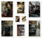 ARTFAVES® Poster Set - Vintage London - mehrteilige Wanddeko Wohnzimmer & Schlafzimmer - 8 moderne Wandbilder Peaky Blinders Vintage Deko Poster Wandbild Collage London - ohne Bilderrahmen