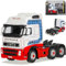 Cararama Volvo FH12 3 Achser LKW Zugfahrzeug Carnoustie Weiss Rot 1/50 Modell Auto