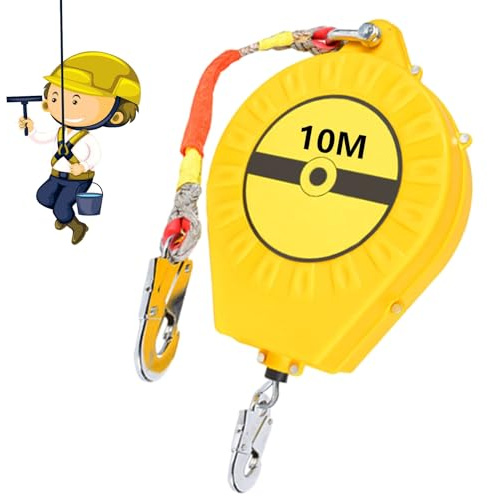 BOVDC Dispositivo Anticaida Retractil Homologado 3-20m(Amarillo, 10m)