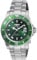 Invicta Pro Diver 47355 Herren Uhr - Wasserdicht - Analog - Quarzuhrwerk - Edelstahl mit grünen zifferblat - 40mm