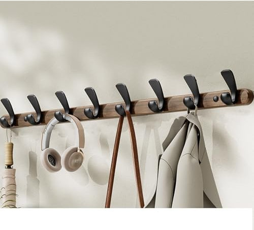 Patère De Rangement Pour La Maison | Crochet Mural D'entrée | Porte-manteau Mural En Bois | Crochets Muraux Pour Manteaux | Porte Manteau Mural De Porte Pour Vêtements, Chapeaux, Sacs, Serviettes(80cm