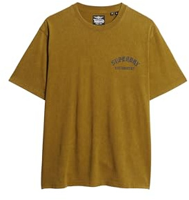 Superdry Herren Neo Trad Locker geschnittenes T-Shirt mit Tattoo-Grafik