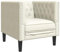 vidaXL Chesterfield Sessel, Loungesessel mit Knopfheftung, Polstersessel Relaxsessel für Wohnzimmer, Clubsessel Cocktailsessel Sofa, Creme Samt