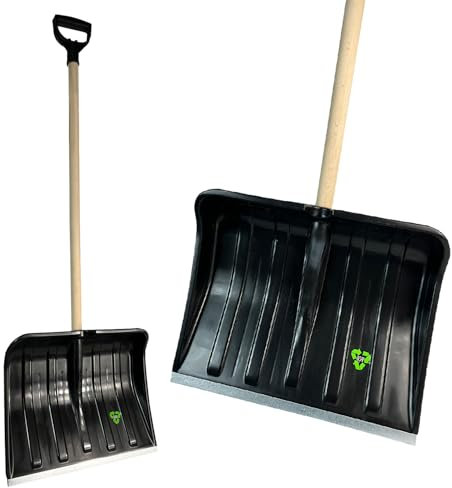 Crisalide® | Badile Super Resistente Professionale 32x40 cm, Estremità Rinforzata In Alluminio Anti Urto, Manico 80 CM, Versatile Per Uso Agricolo, Giardinaggio E Edilizia, Pala Ergonomica