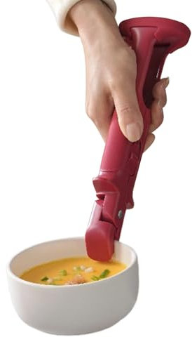 Hot Dish Gripper, Gripper for Hot Plates, Anti-Mock Dish Gripper - Non Non-Slip Heat Insulation Pot Holder Clamps for Baking, 2-in-1 Bowl Tongs