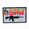 Klett Patches lustiger, 'GUNS N' COFFEE' Aufnäher, Taktisch Militär Patch, Aufnäher für Taktische Kleidung Rucksack Baseballkappe Uniform