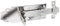 Alberts 116927 Schlossriegel | gerade, mit flachem Griff und befestigter Schlaufe | Edelstahl | Platte 140 x 52 mm