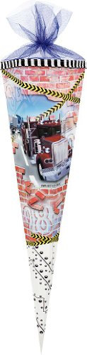 Nestler Truck Trucks LKW Auto Schultüte Zuckertüte 85cm Tüllverschluß Kinderland