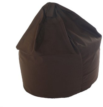 BeanLazy LARGE SIZE Cotton Drill Bean Bag With Beans In Chocolate
