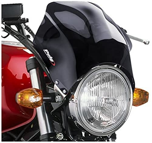 Puig 4113F Short Windscreens for Round Headlights , Dark Smoke