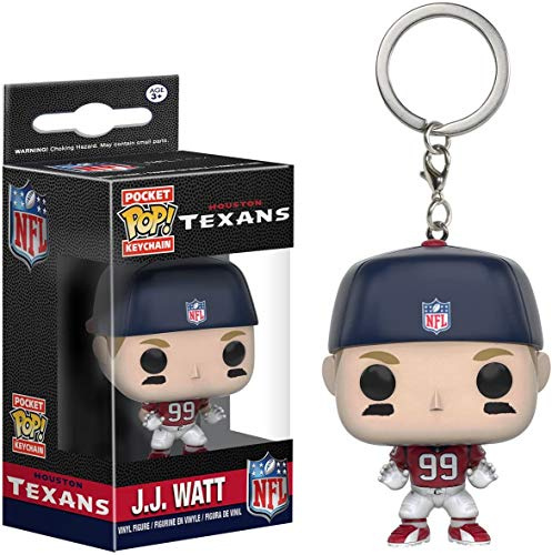 Funko JJ Watt Key Chain Schutzhülle für Schlüsselanhänger, mehrfarbig, Vinyl, 3 Jahre