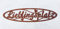 Schild Lieblingsplatz in Edelrost 10cm x 50cm