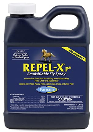 Farnam Repel-X pe Concentrated Fly Spray for Horses, Just Add Water 16 Ounces