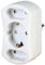 Kopp 177602009 Europa- und Schutzkontakt-Adapter, weiß