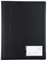 Exacompta - Ref CDB12Z - Guildhall - Display Book, Flexible Grained Black PVC Covers, A4, 12 Crystal Clear Pockets, Label Holder on Front