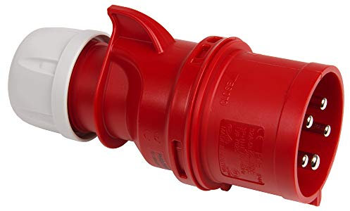 Kopp Spina CEE con invertitore di fase, a 5 poli, 32 A, 400 V, 179200007