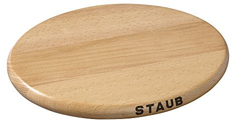 STAUB 1190713 Ovaler magnetischer Holzuntersetzer, braun