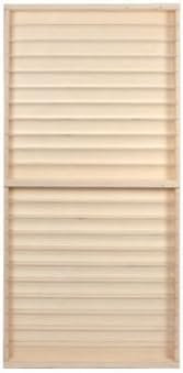 Alsino Sammler Vitrine Setzkasten Fingerhut V-77 - Birke, Größe: 41 cm x 102 cm x 5 cm, weiße Rückwand