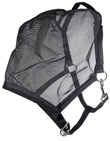 HKM 15549100 Fliegenmaskenhalfter, M, schwarz