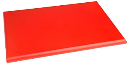 Hygiplas Extra Thick High Density Red Chopping Board for Raw Meat - 45x30cm