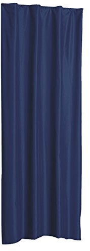 Haus und Deko Alaska Thermovorhang mit Kräuselband aus Polar Fleece 140x245 cm blau