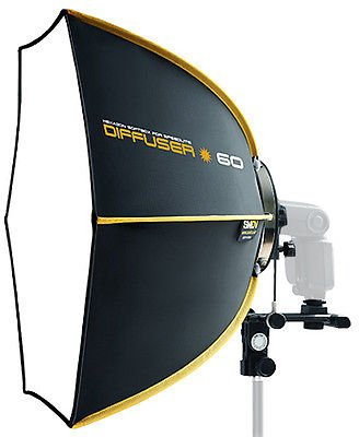 SMDV Profi-Softbox Hexagon Diffusor 60 58,4 cm für Speedlight Speedlite Blitz