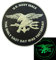 US Navy Seals The Only Easy Day Was Yesterday DEVGRU NSWDG Morale PVC 3D Touch Fastener Patch (Black and White Glow Dark)