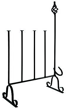 Garden Pride Wellington Boot Rack with Boot Puller- Black - Metal - Indoor and outdoor - Holds two pairs of Wellies