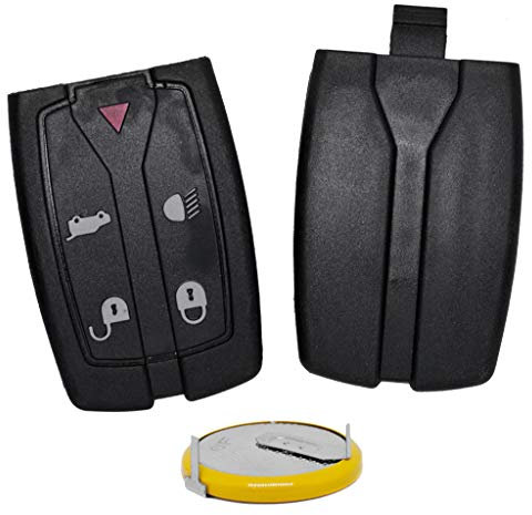 Auto Schlüssel Smartkey Funk Fernbedienung Sender 5 Tasten Gehäuse + LIR2025 Batterie kompatibel mit Land Rover