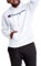 Champion Felpa con Cappuccio in Pile Powerblend con Grafica, Bianco, S Uomo