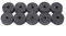 Platillo Fieltro, 10 Piezas Almohadillas de Fieltro Negro Arandelas Platillo de Pie Reemplazo para Batería (Gris)