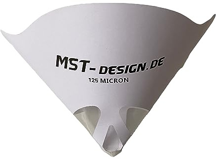 MST-DESIGN Lacksieb 125 µm x 25 Stück, Lackfilter für Wassertransferdruck & Autolacke und handelsübliche Lacke, Wasser- & lösemittelfestes Feinsieb, hochwertiges Lackierzubehör, filtert Fremdteile