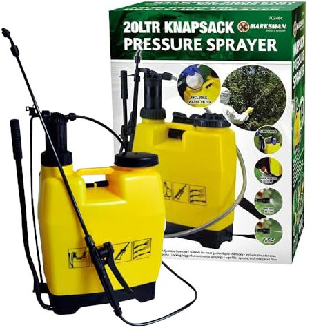 BARGAINSGALORE 20L KNAPSACK PRESSURE SPRAYER WATER SPRAY BOTTLE BACKPACK WEED KILLER LITRE GARDEN