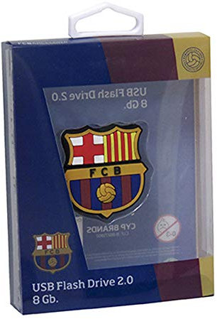 FC Barcelona- Pendrive, USB, Escudo, Barça, Color blaugrana, 16GB, Producto Oficial (CyP Brands)