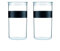 Bodum K11830-01SA Bocaux Conservation en Plastique avec Couvercle Hermétique Set de 2, Noir, 2 l