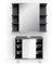Vicco Badmöbel-Set Fynn, Badezimmerschrank-Set, Anthrazit/Weiß Hochglanz, 2 Teile