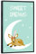 artboxONE Poster mit schwarzem Rahmen 75x50 cm Für Kinder Sweet Dreams mit REH - Bild Vintage Bambi Collage