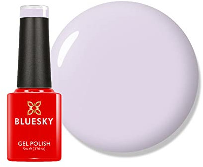 Bluesky Gel Nail Polish, Light Grey - QXG824, White, Long Lasting, Chip Resistant, 5ml (Requires Drying Under UV LED Lamp)
