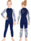 Gogokids Muta per Ragazze - Costume da Bagno per Bambini, Muta da Sub Intero 2.5mm Neoprene Tuta da Snorkeling per Immersioni UV 50+ Protezione Solare, XL