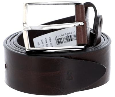 SADDLER Leder Gürtel Borgholm Belt W85 Dark Brown braun