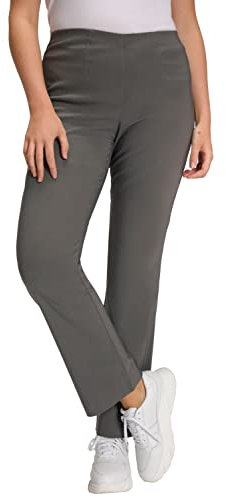 Ulla Popken Damen Bengalinhose Hosen, Grey Taupe, 40W / 32L EU
