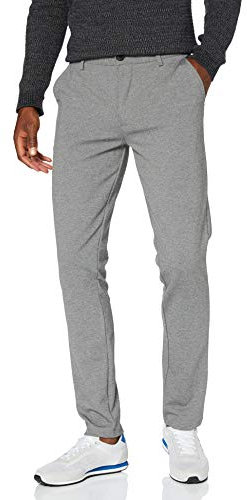 Blend BHNAPA Herren Stoffhose Hose mit Stretch Slim Fit, Größe:38/32, Farbe:Pewter Mix (70817)